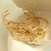 Women's Jewelry Set Fashion French Retro Fashion Geometric Titanium Steel Open Bracelet Female Twist Knot C Shaped Bracelet Female Niche Design_ipsvogv.com