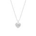 S Pure Silver Niche Heart Letter Pendant Necklace With Lace Design For Couples Sweet Cool Minimalist Style Round Bead_ipsvogv.com