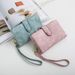 New Frosted Wallet For Women Korean Version Large Capacity Short Wallet Student Friendly Multi Slot Women's Wallet_ipsvogv.com