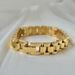 Women’s Jewelry Set Fashion10mm Steel Strap Vacuum Gold Plated Bracelet Simple High End Strap Bracelet Waterproof And Non Fading_ipsvogv.com