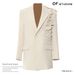 Women's Clothing autumn new style super heavy butterfly burning flower staggered loose version suit jacket top_ipsvogv.com