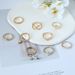 Pearl Open 9-piece Double Layered Cross Style Joint Ring Set For Women_ipsvogv.com