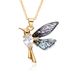 Fashion Niche Colored Zircon Pearl Hummingbird Pendant Necklace Female Flying Bird Clavicle Chain_ipsvogv.com