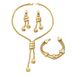 Women’s Jewelry Set Fashion Ladies Jewelry Set Electroplating Long Necklace Geometric Tassel Earrings Versatile Bracelet For Women_ipsvogv.com