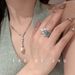 high-end Exudes Sense Meteor Edition Paraiba Of Sophistication, With Blue Zircon And A Light Luxury Opening Ring Sophistication,_ipsvogv.com