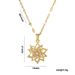 Necklace Women's Golden Rotating Five-petal Flower Floret ins Cool Style Women's Internet Celebrity Tide Necklace Simple New Style Titanium Steel_ipsvogv.com