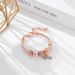 New Alloy Large Hole Bead Geometric Petal Heart Lock Bracelet, Beaded Bracelet_ipsvogv.com