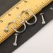 hot 6-piece set stainless steel zircon eyebrow nail eyebrow ring lip nail nose nail piercing jewelry_ipsvogv.com