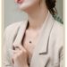 2025 New Arrivals Real Gold Round Necklace For Women,Tahiti Black Pearl Pendant Chain Mother Girls Birthday Gift_ipsvogv.com