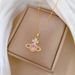 】 Flower 【 Planet Light Luxury Charm Gorgeous Full Diamond Necklace Women's Versatile Clavicle Titanium Steel Chain 【 】_ipsvogv.com