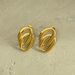 INS Electroplated Titanium Steel VINTAGE Double Circle Dancer Gypsy Earrings_ipsvogv.com