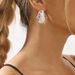 E13092ins Design Texture Simple Cold Style Irregular Metal Earrings Female_ipsvogv.com