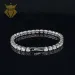 Hip Hop Iced Out Sier Moissanite Tennis Chain Bracelet 3mm 4mm 5mm VVS White Round Dia Bg Jewelry Men And Women_ipsvogv.com