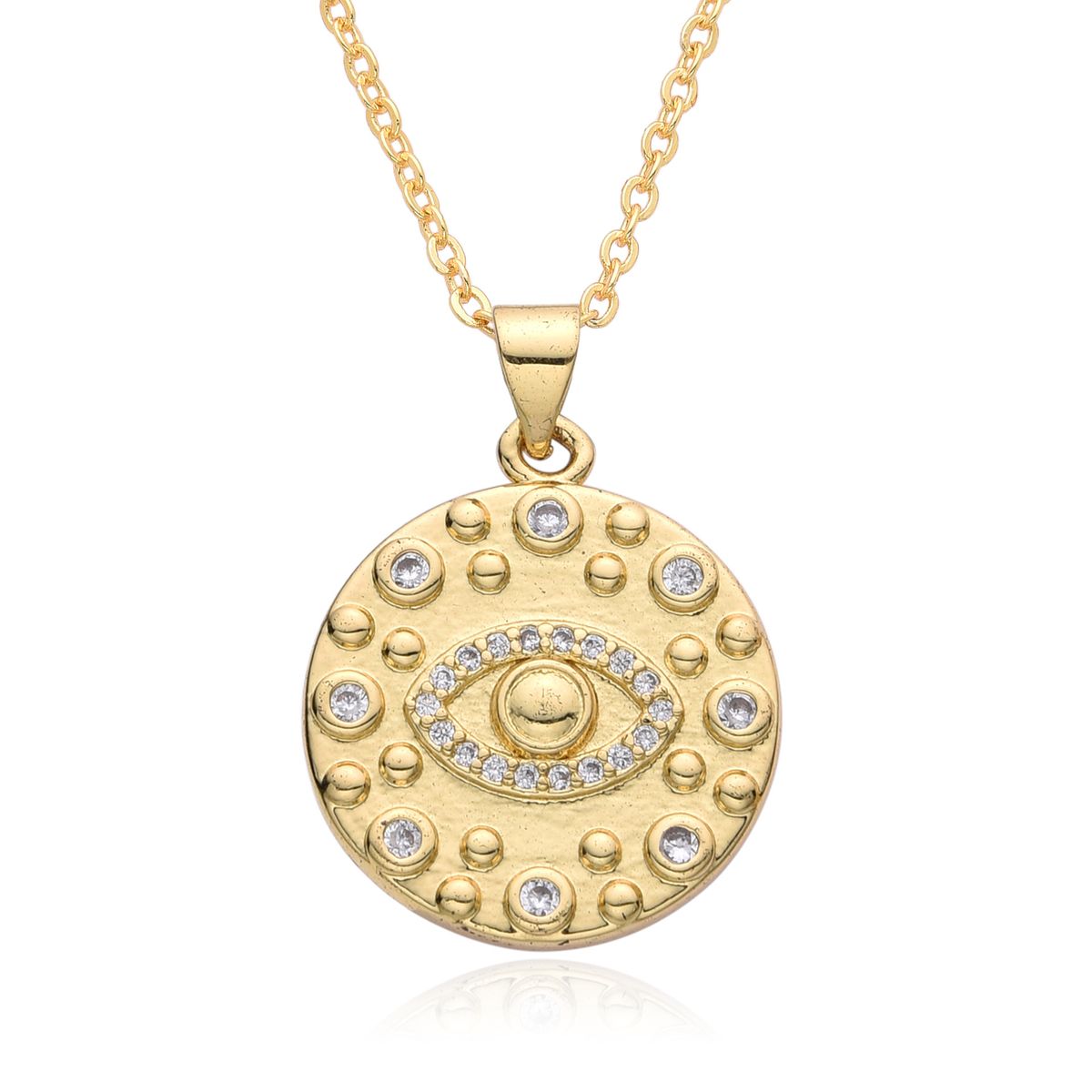 Micro Inlaid Pendant Pharaoh's Eye Small Shield Exotic Style Pendant Male And Female Devil's Eye Pendant_ipsvogv.com