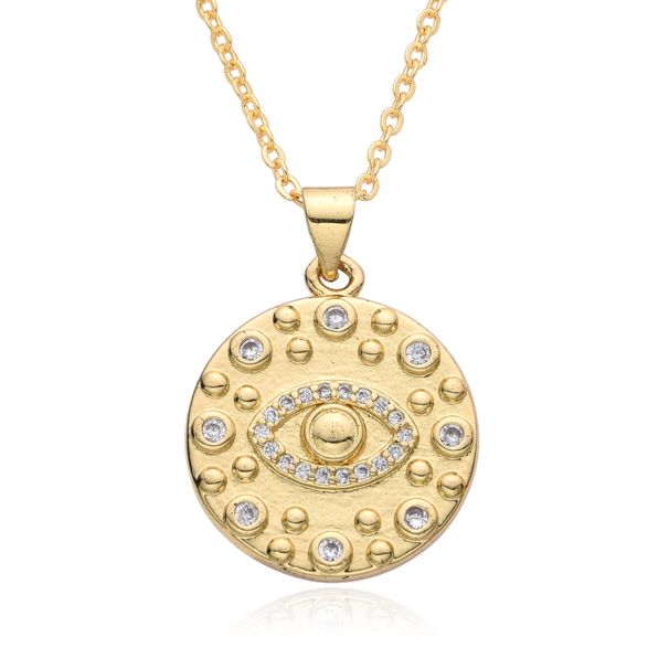 Micro Inlaid Pendant Pharaoh's Eye Small Shield Exotic Style Pendant Male And Female Devil's Eye Pendant_ipsvogv.com