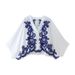 Women's ClothingFashion Contrast Embroidered Shirt + Skirt Set Women_ipsvogv.com