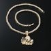 New Handheld Money Diamond Pendant Necklace Hip-Hop Cool Personality Tennis Chain Width 4mm Jewelry_ipsvogv.com