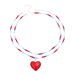 Jewelry Bohemian Colored Crystal Love Personalized Double Layer Beaded Necklace_ipsvogv.com