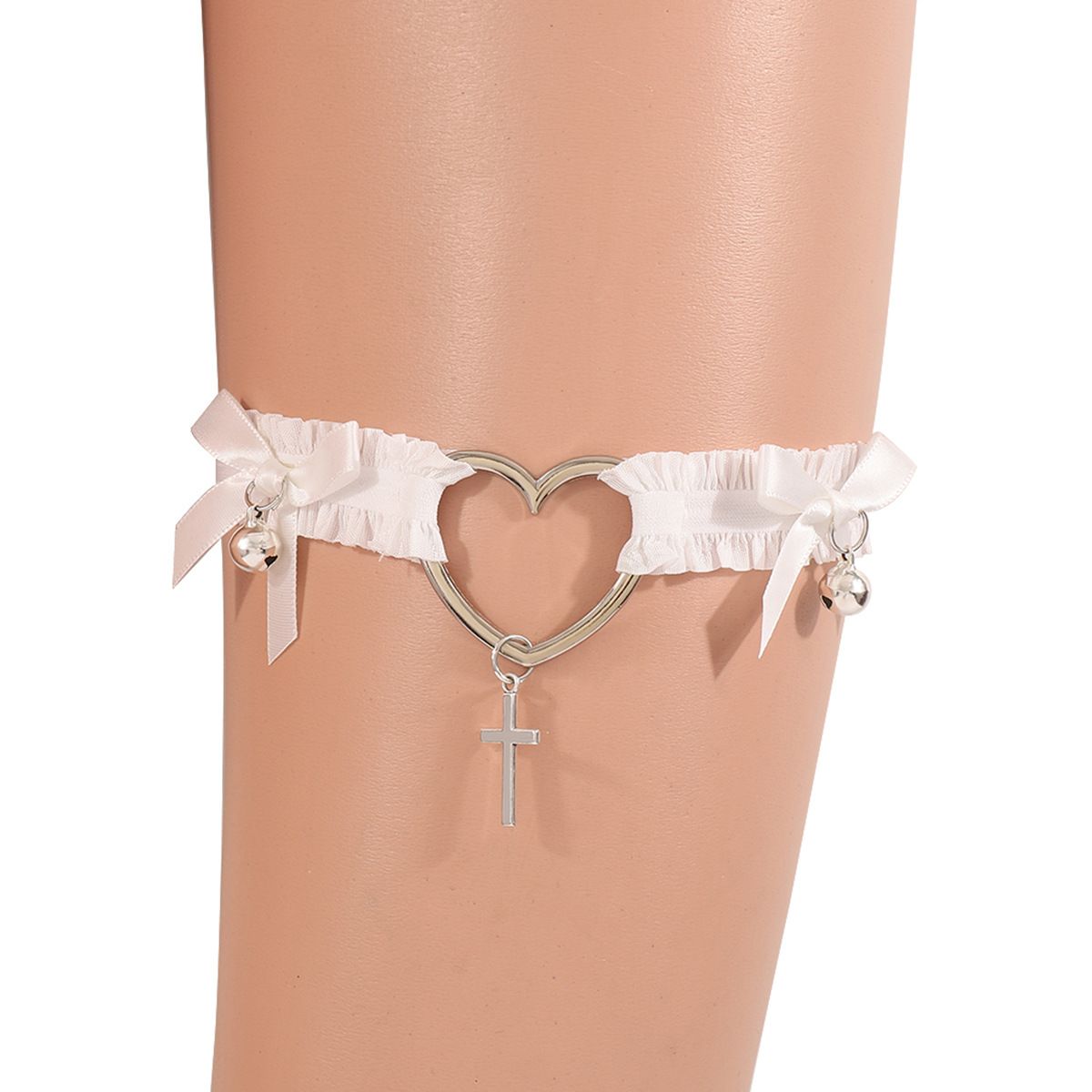 C0353 Nightclub Sexy Fashion Elastic Belt Bow Tassel Leg Chain Foot Ring Female_ipsvogv.com
