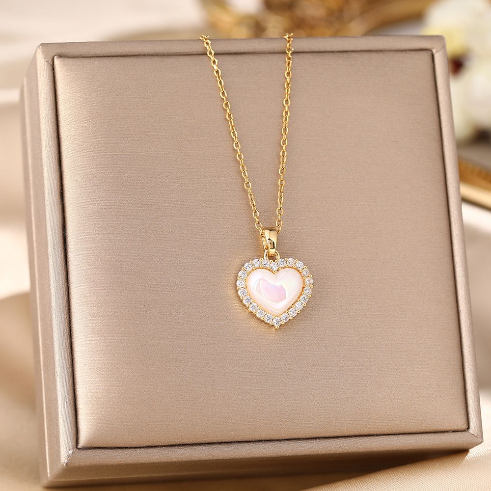 Light Luxury, Simple Love, Titanium Steel Necklace, Female Niche Design, Internet Famous Collarbone Chain, Personalized_ipsvogv.com