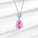 tikto Live Broadcast Hot Sale Light Luxury Premium Female Colorful Treasure Personality Pink Diamond Water Drop_ipsvogv.com