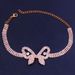 Jewelry Smart All-match Full Diamond Butterfly Anklet Hollow Rhinestone Multi-row Anklet for Women_ipsvogv.com