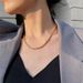 Gold Thick Fried Dough Twists Necklace Women's Ins Fashion 2023 New Design Niche Collar Chain_ipsvogv.com