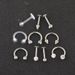 Puncture suit 10 pieces body piercing jewelry suit nose stud nose ring earrings ear bone stud CARTILAGE_ipsvogv.com