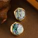 Exquisite And Fashionable Natural Abalone Shell Earri, Niche, Light Luxury, Fashionable, High-end Silver Needle_ipsvogv.com