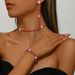 Women’s Jewelry Set Fashion Fashion Simple Restraint Necklace Hot Sale Full Diamond Claw Chain Elastic Bracelet Earring Necklace Four Piece Set_ipsvogv.com