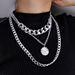 Accessories With Exaggerated Personality, Chain Accessories, Necklaces, Sweaters, Chains, Simple Queen Pendants,_ipsvogv.com