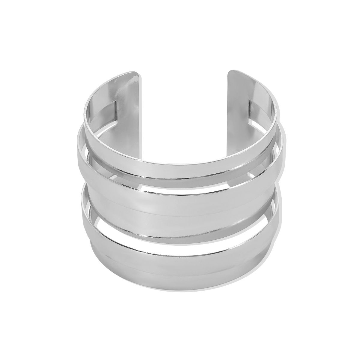 B2338 Fashionable Metal Multi layered Scattered with Personalized Smooth Design and Cold Wind Opening Bracelet_ipsvogv.com