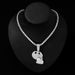 3D Expression Pendant, Cuban Necklace, Hip-hop Men's Full Diamond Accessory, Alloy Accessory_ipsvogv.com