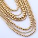 Fashionable And Exaggerated Multi Layered Gold CCB Bead Necklace For Women_ipsvogv.com