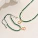 Minimalist New Style Women's Necklace Bracelet Set Personalized Gourd Inlaid Zircon Design Beaded Jewelry Neck Chain_ipsvogv.com