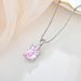 S925 silver pendant 12 birthstone necklace colored zircon clavicle chain female jewelry silver jewelry_ipsvogv.com