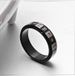 Titanium steel digital rings can rotate couple rings seven color personalized hand jewelry accessories_ipsvogv.com