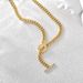 Women's Jewelry Denim Cuban Chain OT Buckle Necklace Simple Personality Copper Gold Plated Clavicle Chain Necklace Female_ipsvogv.com