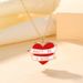 Creative New Heart Necklace Personalized Letter DONT BE A DICK Ribbon Pendant Jewelry Accessories_ipsvogv.com