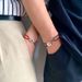 Lucky Red Handcuffs Interlocking Valentine's Day Couple Expandable Colored Bracelet Decoration_ipsvogv.com