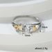Cao Shi's Best-selling Mother's Day Gift, Love, Mom's Inlaid Love Zircon Double Color Ring_ipsvogv.com