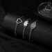 Combination Fashion Personalized Love Elephant Hollow 3-piece Set Bracelet_ipsvogv.com