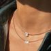 Ins Personalized Genuine Gold Plated Titanium Steel Shell Initial Letter Pendant Necklace_ipsvogv.com