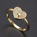 Popular zircon micro inlaid love ring for women, sweet and versatile, simple heart shaped ring_ipsvogv.com