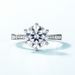 Pigeon Egg Brilliant Moissanite Ring Female S925 Silver Six Claw Inlaid Moissanite Diamond Ring Engagement Proposal Ring_ipsvogv.com