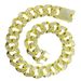 Hip Hop Zinc Alloy 30mm Wide Plated Full Diamond Large Gold Cuban Chain Necklace_ipsvogv.com