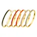 Titanium Steel Enamel Bangles 4/6mm Women Epoxy Bracelets Brand Gold Charm Buckle Bracelet Fashion Designer Jewelry_ipsvogv.com