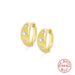 Women's Jewelry S925 Sterling Silver Octagonal Star Pattern Diamond Earrings INS Creative Personality Earrings_ipsvogv.com
