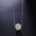 Unisex ball chain necklace, popular polished rose gold plated jewelry_ipsvogv.com