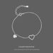 Women's Jewelry S925 Sterling Silver Simple And Versatile Love Bracelet Niche Temperament Jewelry Personality Fashion Hollow Heart Shaped Hand Jewelry_ipsvogv.com